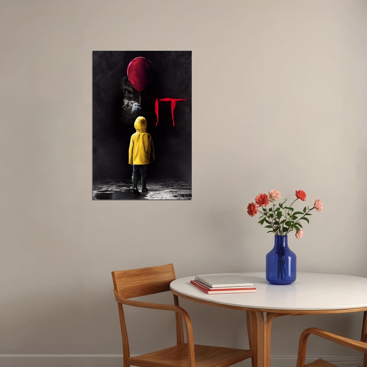 2017 It Movie Pennywise Stephen King Horror Poster Wall Art Print Home Wall Decor - xonomax
