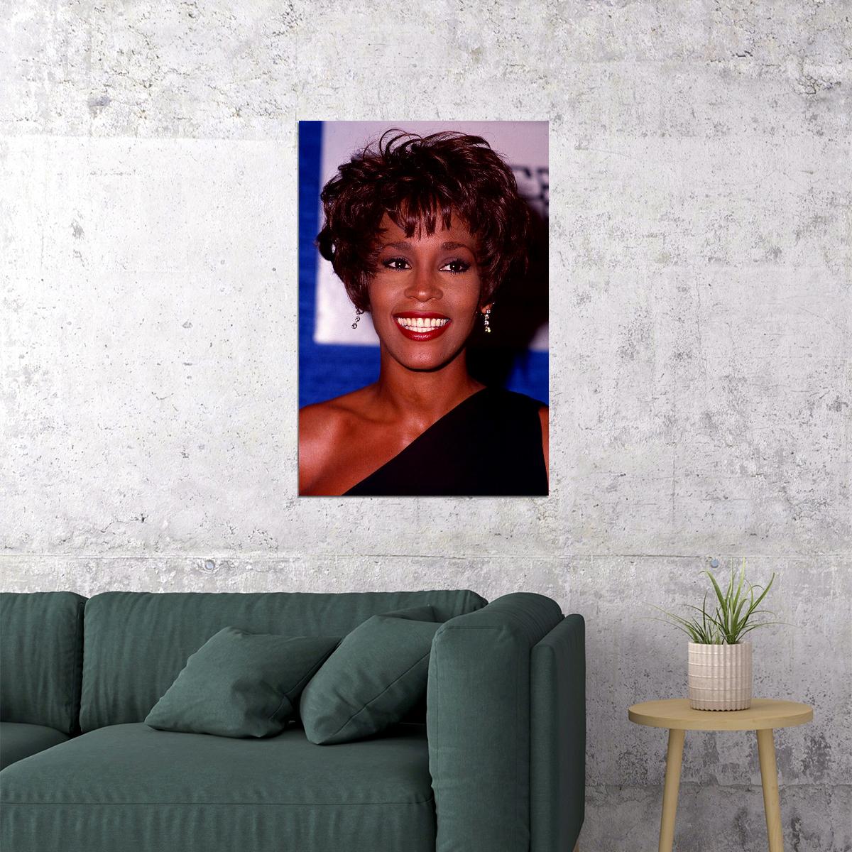 Whitney Houston Singer Music Poster Wall Art Print Home Wall Decor - xonomax