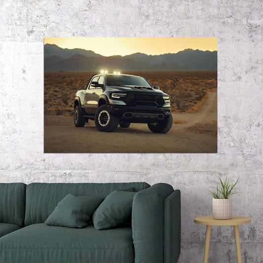 American Truck Ram 1500 Trx Mopar Off Road Poster Wall Art Print Home Wall Decor - xonomax