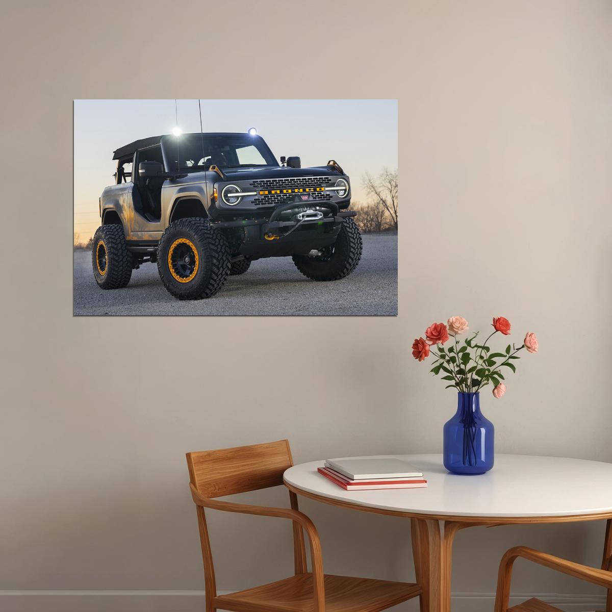 Ford Bronco Badlands Sasquatch 2-door Concept Poster Wall Art Print Home Wall Decor - xonomax