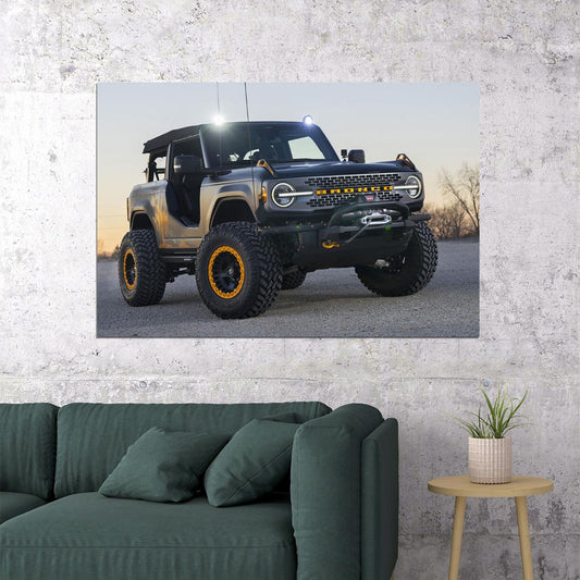 Ford Bronco Badlands Sasquatch 2-door Concept Poster Wall Art Print Home Wall Decor - xonomax