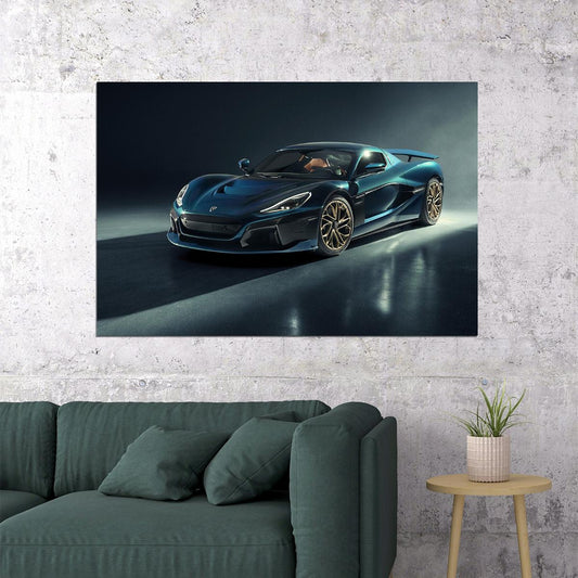 Rimac Nevera Luxury Performance Sporty Car Poster Wall Art Print Home Wall Decor - xonomax