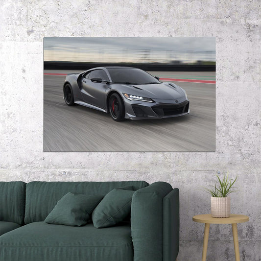 Acura Nsx Type S Racetrack Driving Poster Wall Art Print Home Wall Decor - xonomax