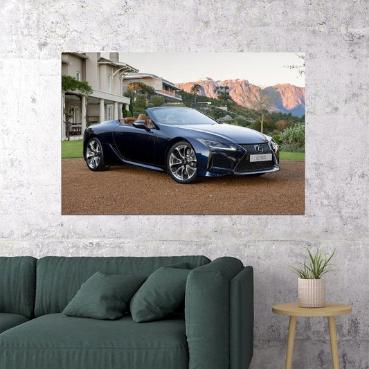 Lexus Lc 500 Convertible Poster Wall Art Print Home Wall Decor - xonomax
