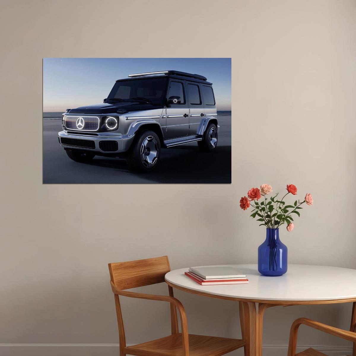 Mercedes-benz Concept Eqg Poster Wall Art Print Home Wall Decor - xonomax