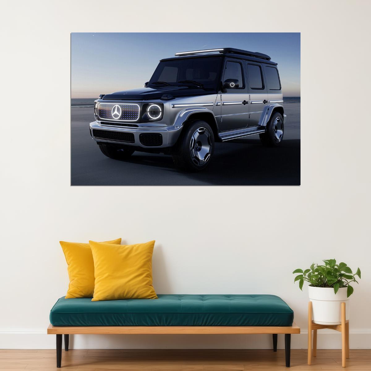 Mercedes-benz Concept Eqg Poster Wall Art Print Home Wall Decor - xonomax
