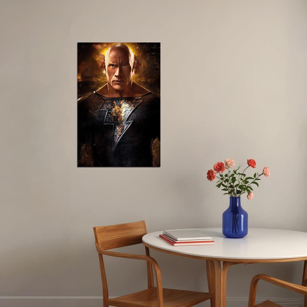 Black Adam Movie Fantasy Adventure Action Poster Wall Art Print Home Wall Decor - xonomax