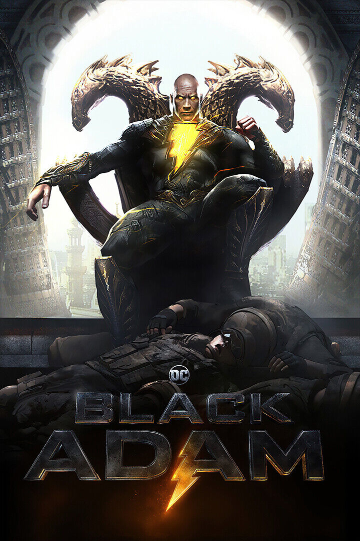 Black Adam Movie Adventure Action Fantasy Poster Wall Art Print Home Wall Decor - xonomax
