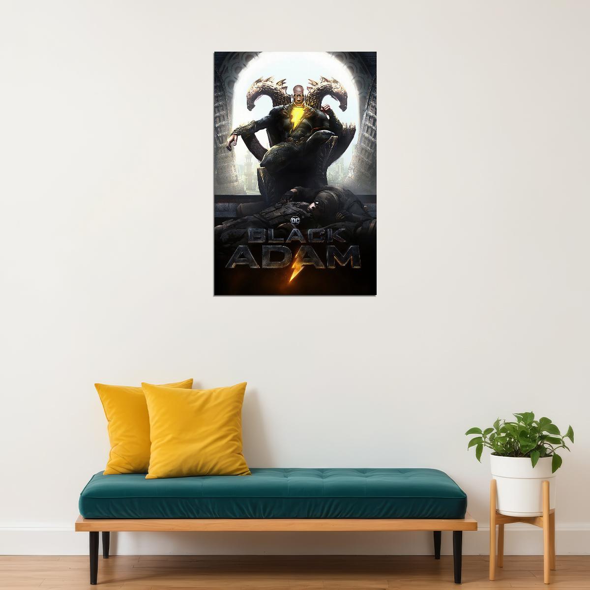 Black Adam Movie Adventure Action Fantasy Poster Wall Art Print Home Wall Decor - xonomax