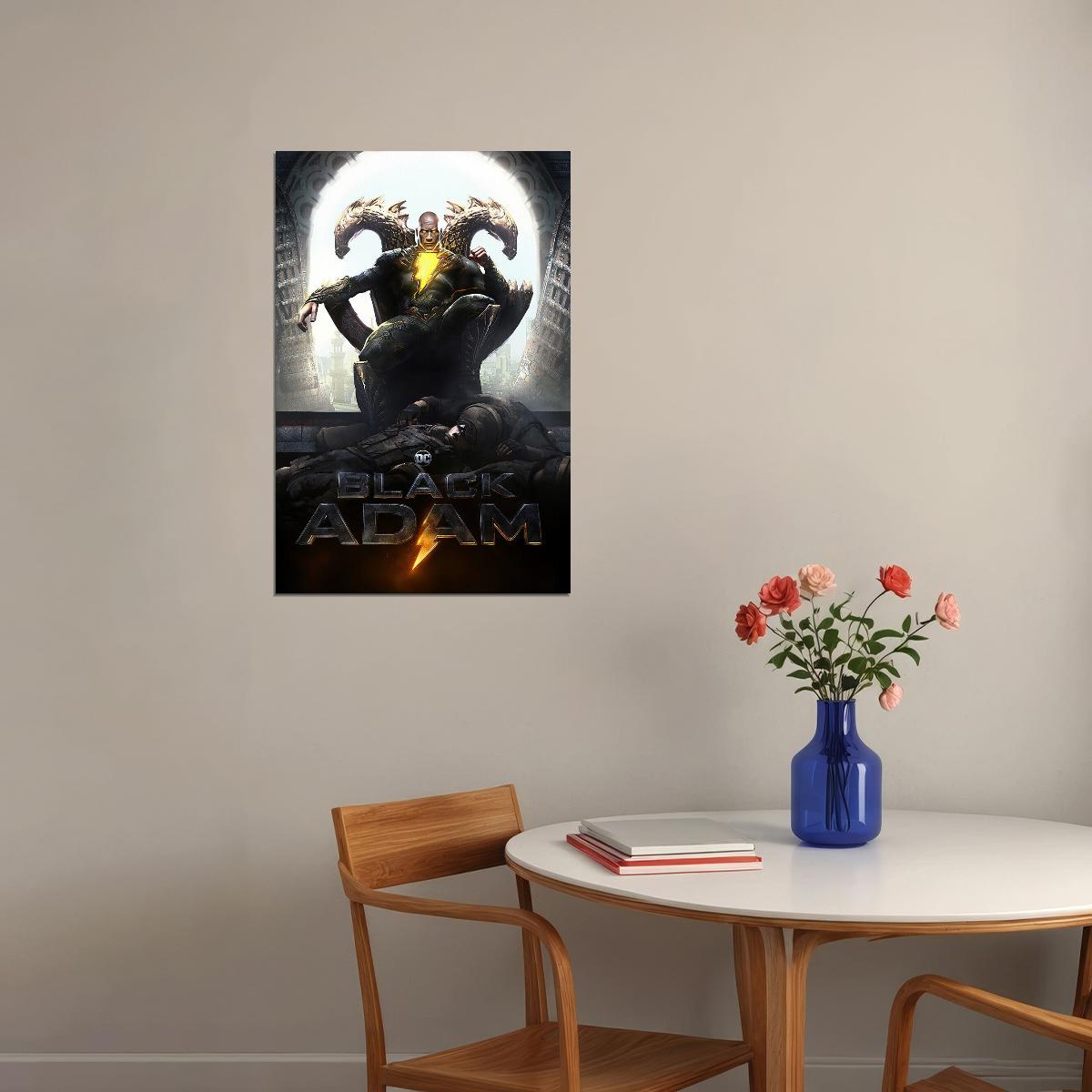 Black Adam Movie Adventure Action Fantasy Poster Wall Art Print Home Wall Decor - xonomax