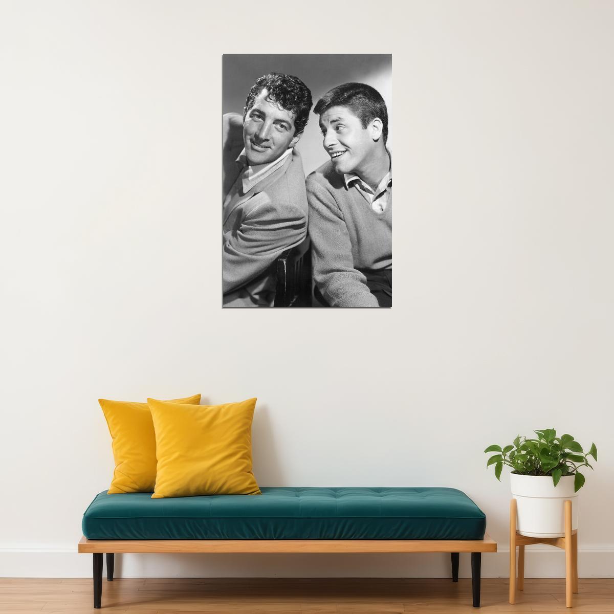 Dean Martin Jerry Lewis Actors Poster Wall Art Print Home Wall Decor - xonomax