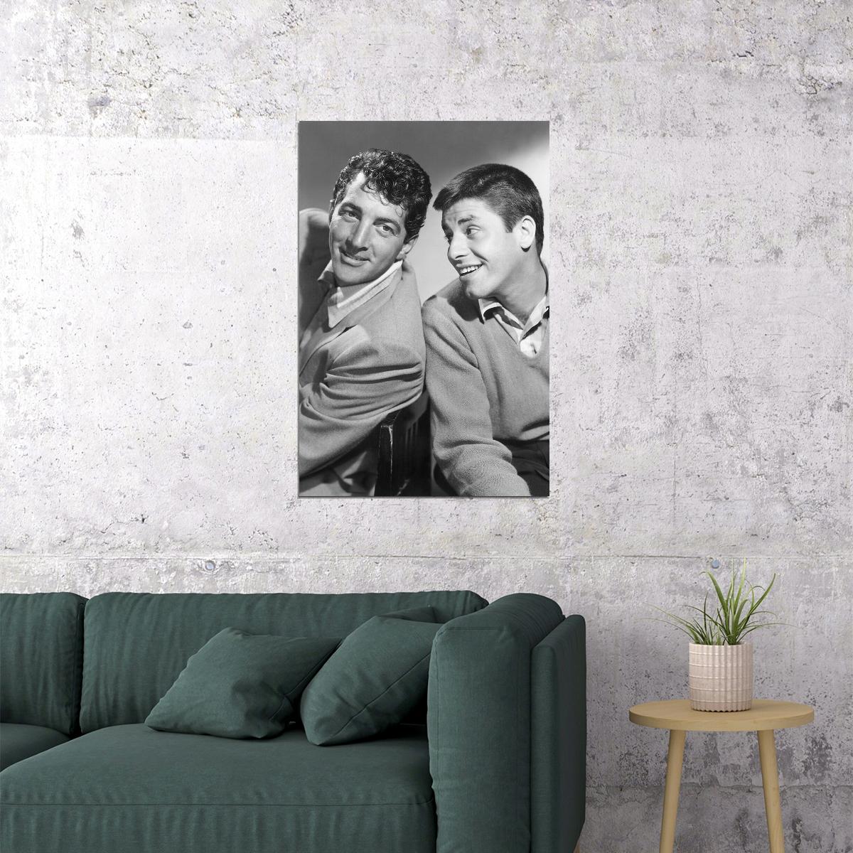 Dean Martin Jerry Lewis Actors Poster Wall Art Print Home Wall Decor - xonomax