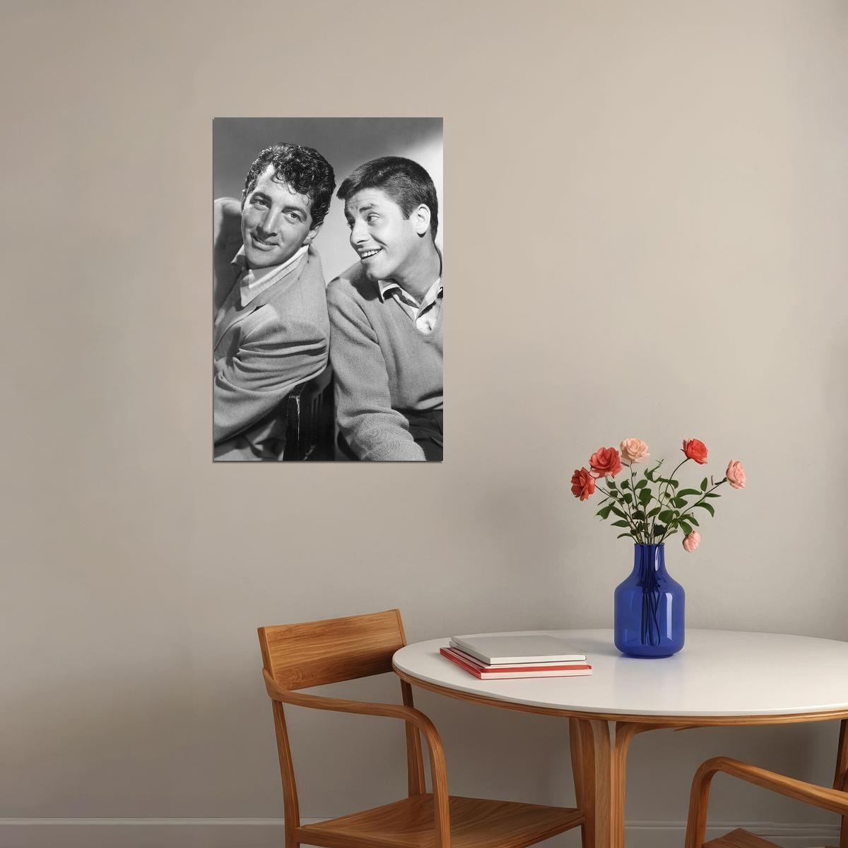 Dean Martin Jerry Lewis Actors Poster Wall Art Print Home Wall Decor - xonomax