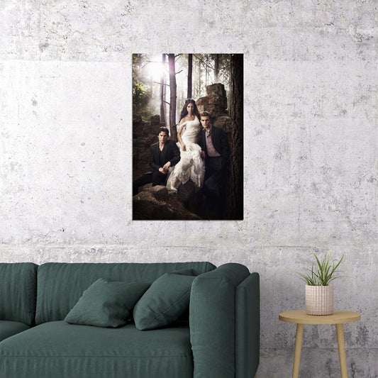 The Vampire Diaries Drama Horror Movie Poster Wall Art Print Home Wall Decor - xonomax