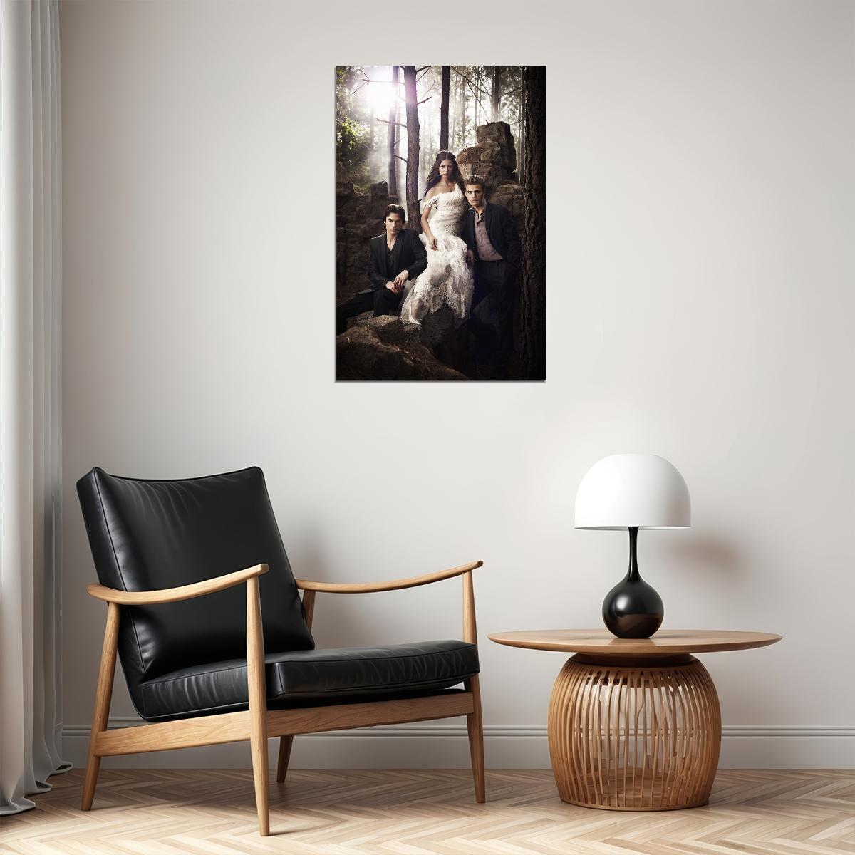 The Vampire Diaries Drama Horror Movie Poster Wall Art Print Home Wall Decor - xonomax