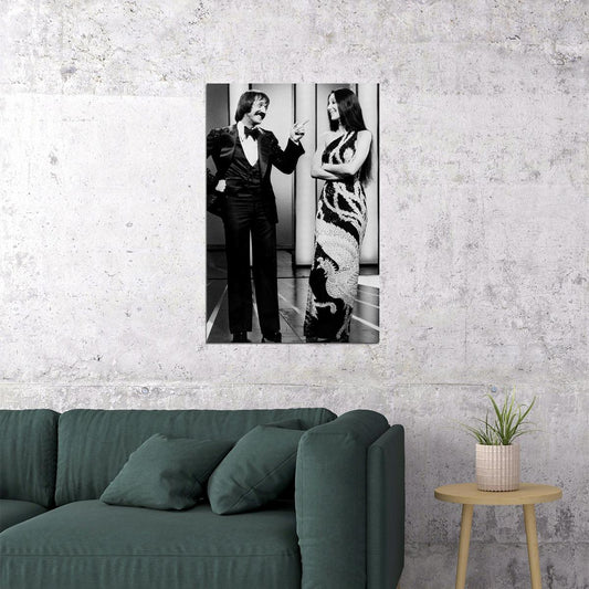 Sonny Bono And Cher On Television Poster Wall Art Print Home Wall Decor - xonomax