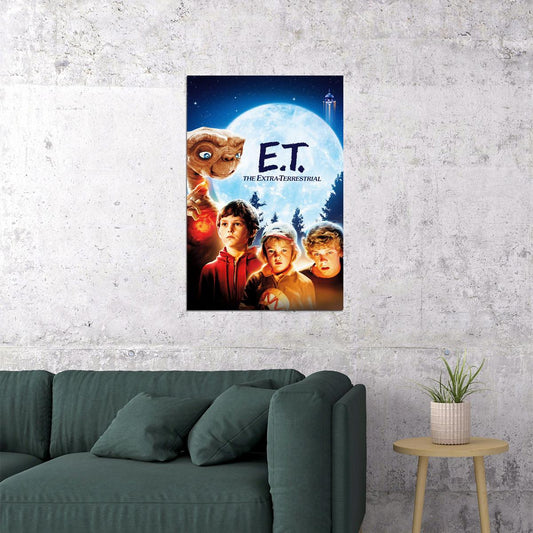 Et The Extra Terrestrial Movie Poster Wall Art Print Home Wall Decor - xonomax