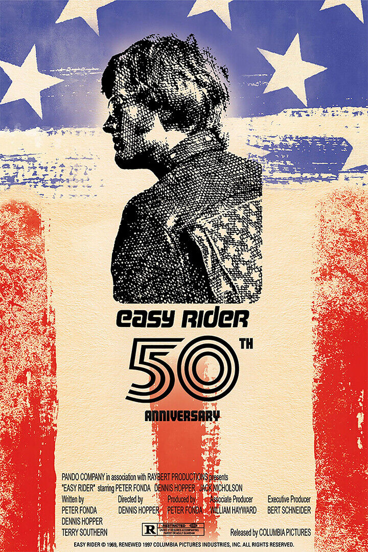 Easy Rider 1969 Classic Movie Poster Wall Art Print Home Wall Decor - xonomax