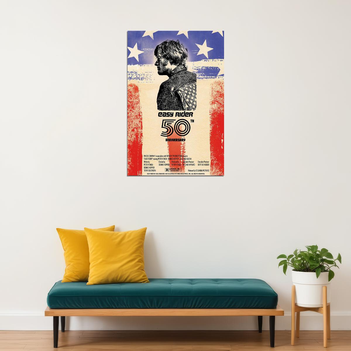 Easy Rider 1969 Classic Movie Poster Wall Art Print Home Wall Decor - xonomax