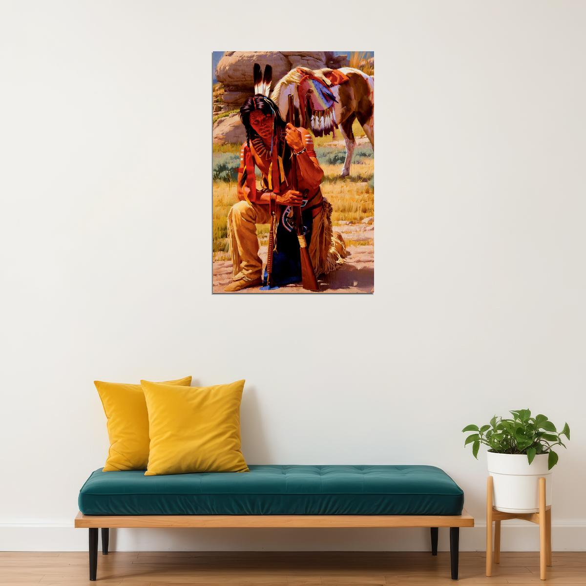 Native American In The Americas Poster Wall Art Print Home Wall Decor