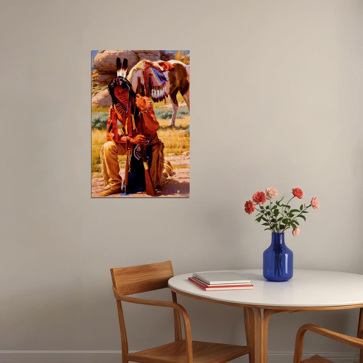 Native American In The Americas Poster Wall Art Print Home Wall Decor