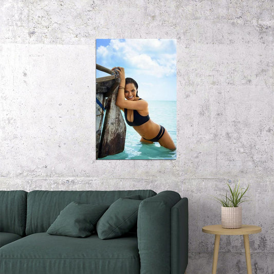 Chrissy Teigen Sexy Model Swimsuit Poster Wall Art Print Home Wall Decor - xonomax