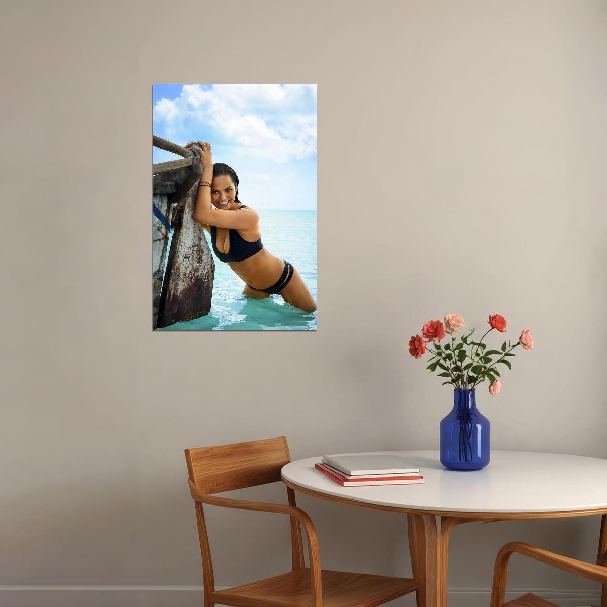 Chrissy Teigen Sexy Model Swimsuit Poster Wall Art Print Home Wall Decor - xonomax
