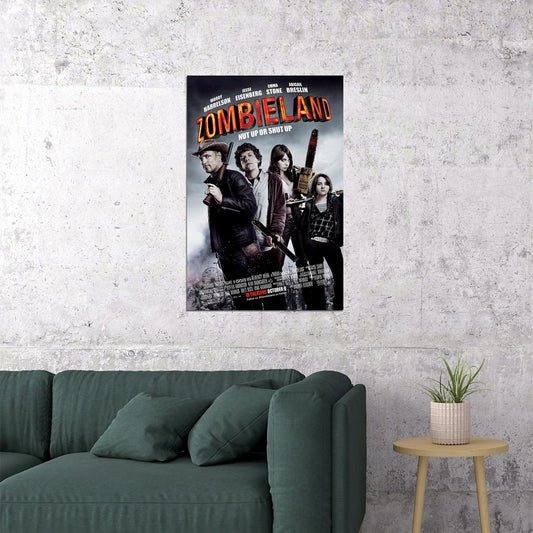Zombieland Woody Harrelson Emma Stone Picture Poster Wall Art Print Home Wall Decor - xonomax