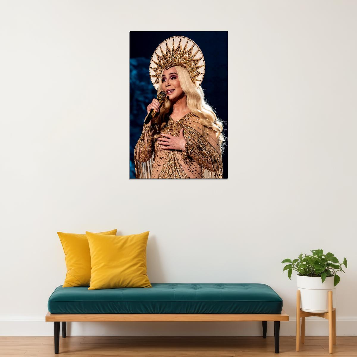 Cher Music Celebrity Pop Rock Singer Poster Wall Art Print Home Wall Decor - xonomax