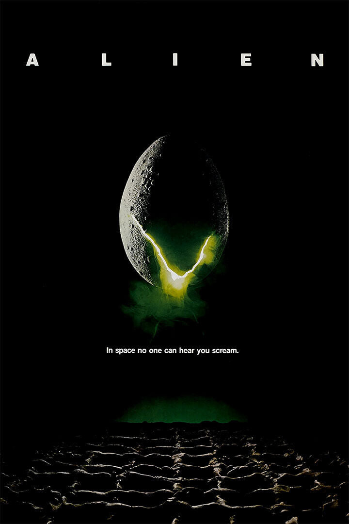 Alien No One Can Hear You Scream Movie Poster Wall Art Print Home Wall Decor - xonomax