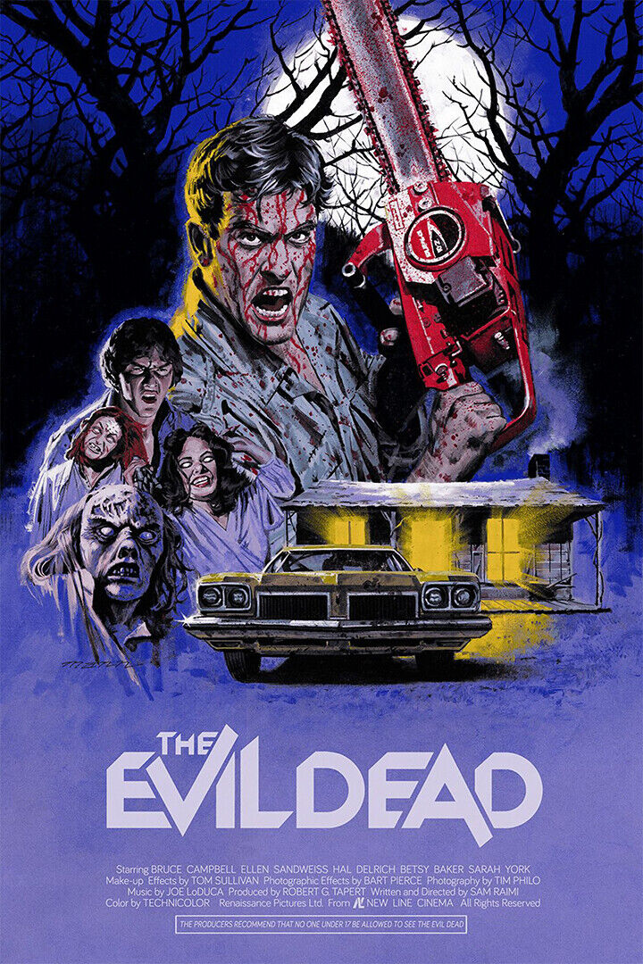 The Evil Dead American Horror Film Cover Illustration Poster Wall Art Print Home Wall Decor - xonomax