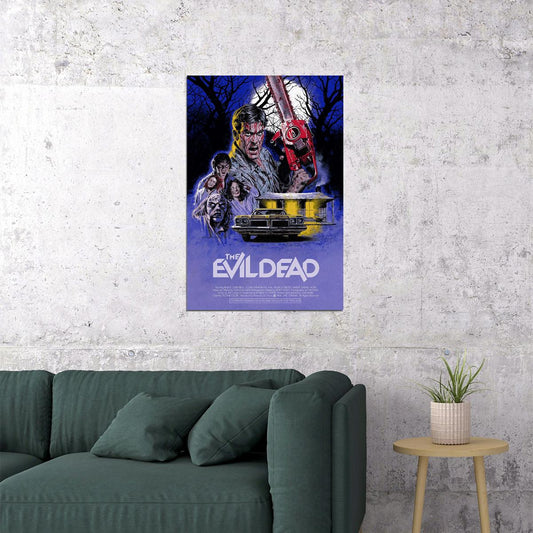 The Evil Dead American Horror Film Cover Illustration Poster Wall Art Print Home Wall Decor - xonomax