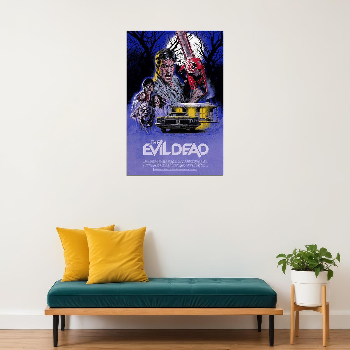The Evil Dead American Horror Film Cover Illustration Poster Wall Art Print Home Wall Decor - xonomax