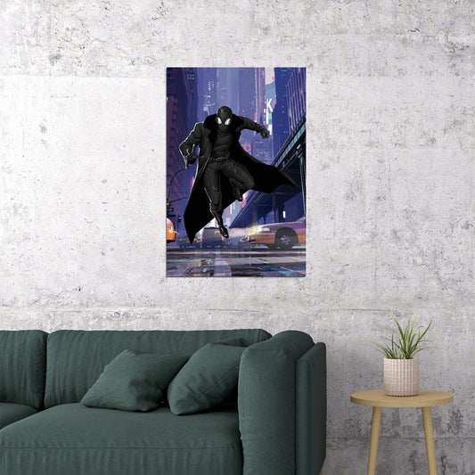 Spider-man Black Noir Into The Spider Verse Poster Wall Art Print Home Wall Decor - xonomax