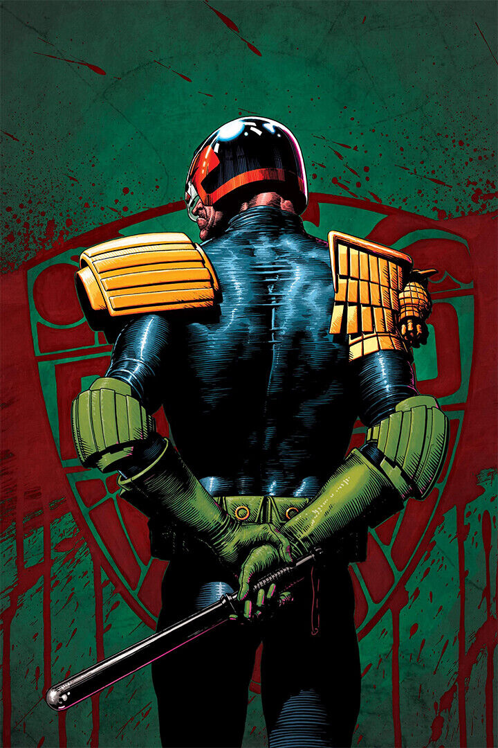 Judge Death Judge Dredd Classic Comicbook Cover Poster Wall Art Print Home Wall Decor