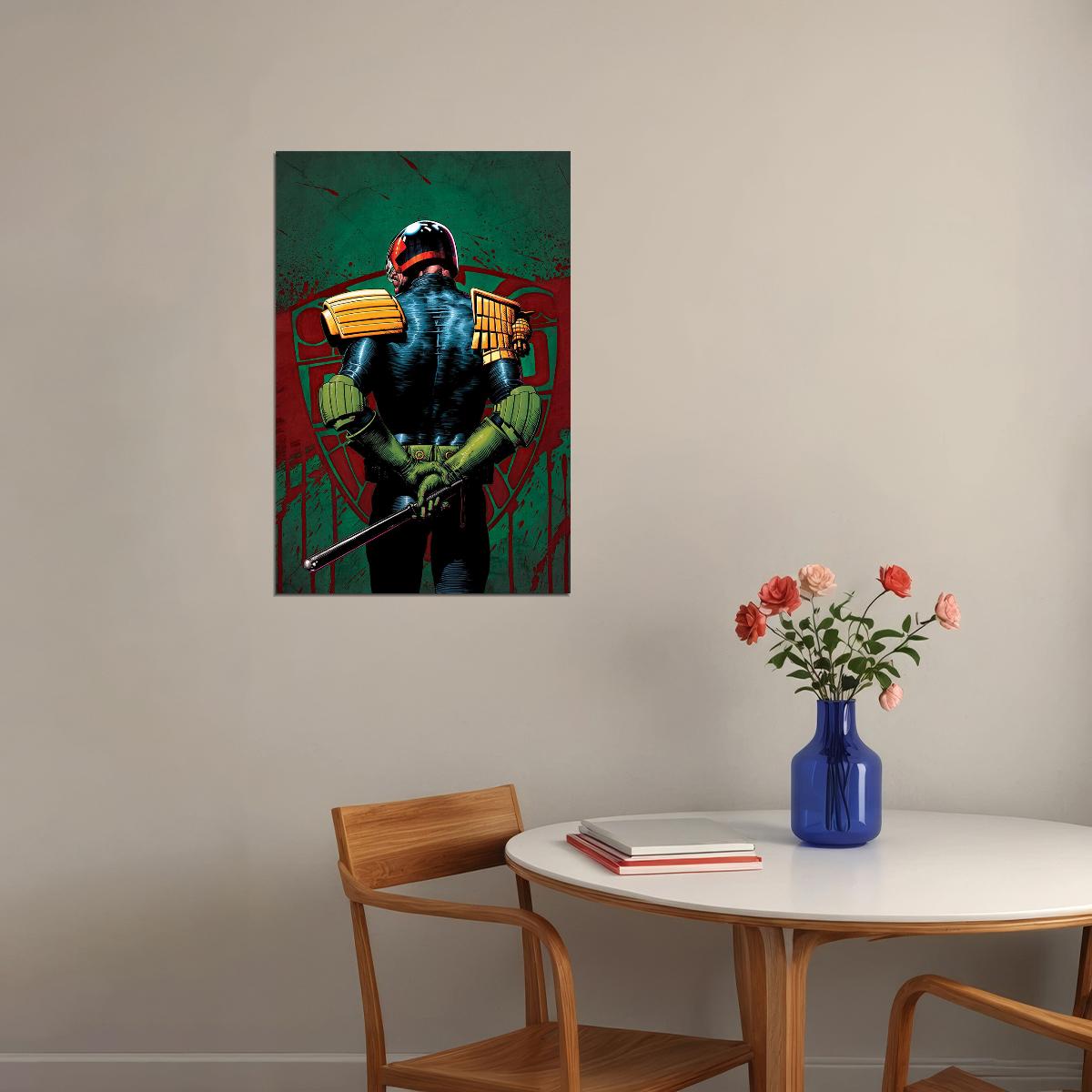 Judge Death Judge Dredd Classic Comicbook Cover Poster Wall Art Print Home Wall Decor