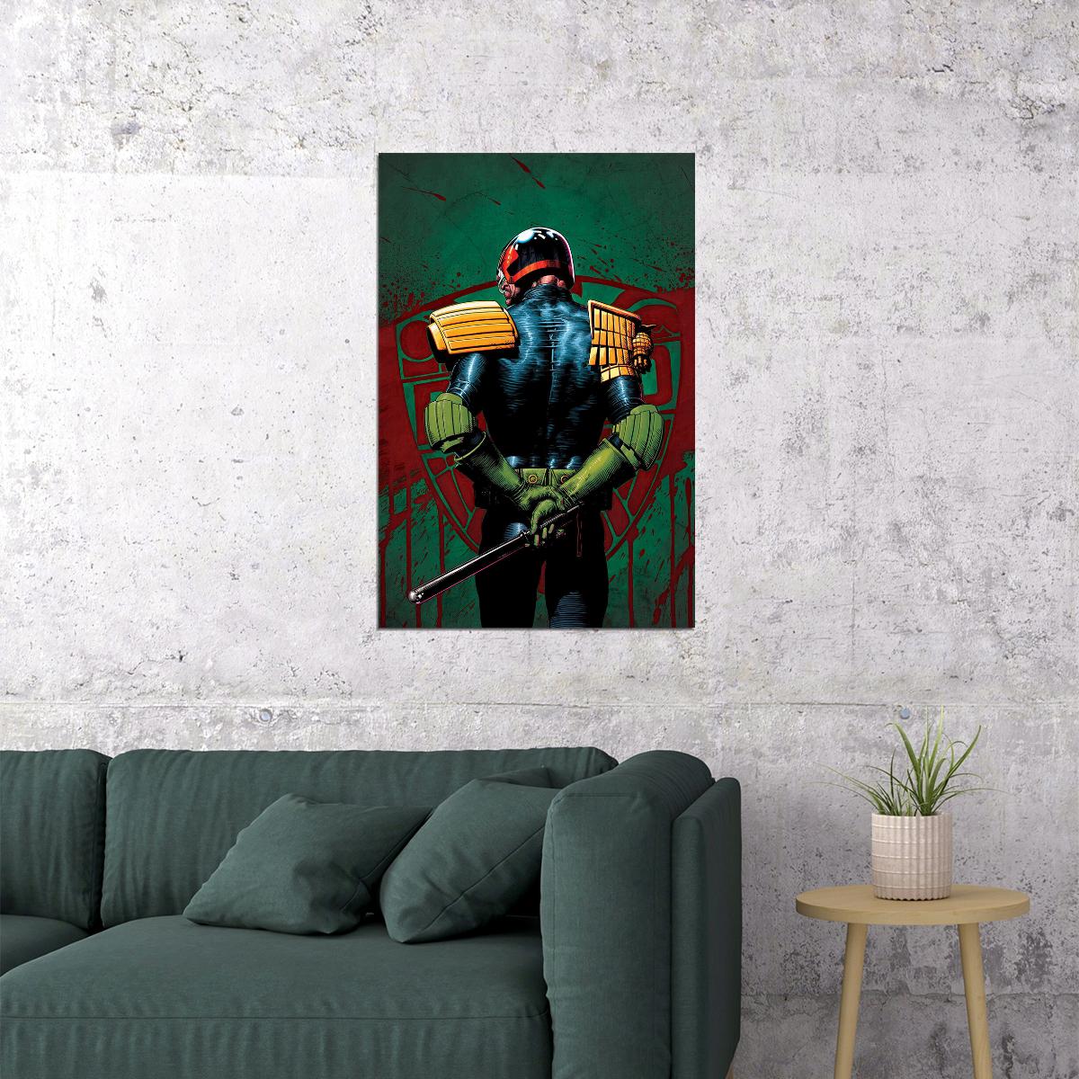 Judge Death Judge Dredd Classic Comicbook Cover Poster Wall Art Print Home Wall Decor