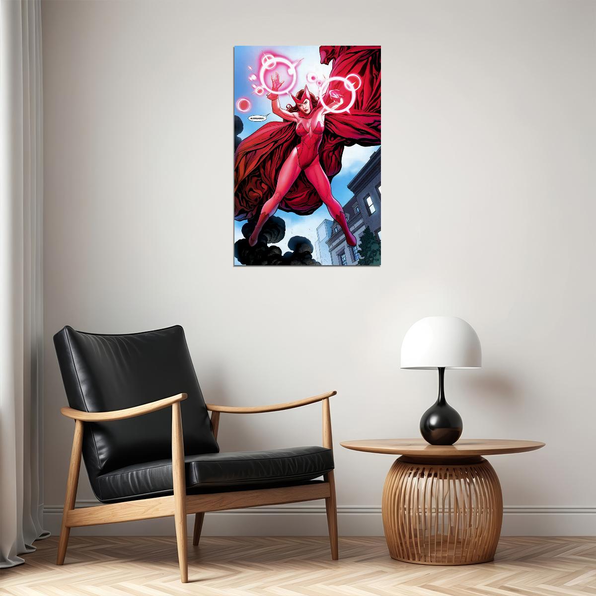 The Avengers Wonder Man Vision Scarlet Witch Poster Wall Art Print Home Wall Decor - xonomax