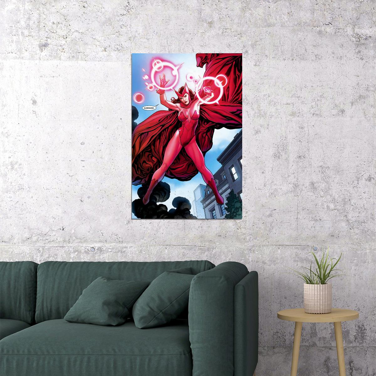The Avengers Wonder Man Vision Scarlet Witch Poster Wall Art Print Home Wall Decor - xonomax