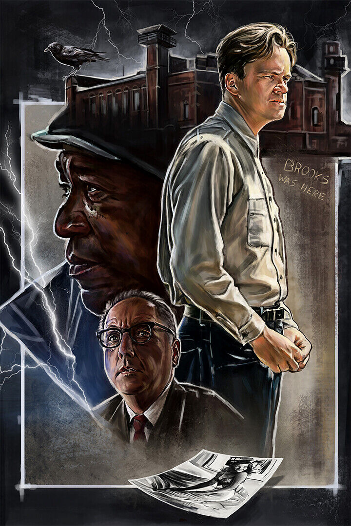 The Shawshank Redemption Drama Movie Poster Wall Art Print Home Wall Decor - xonomax