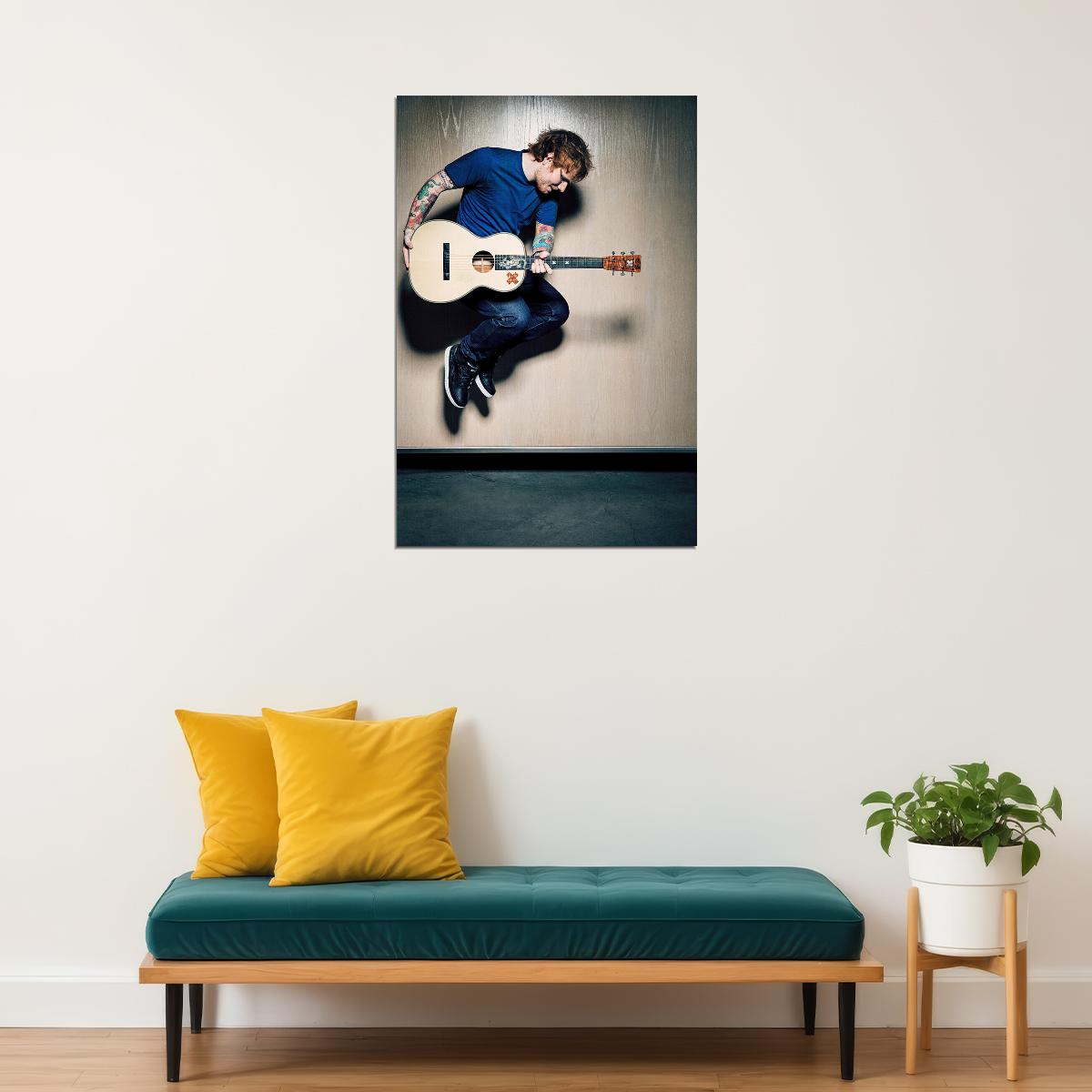 Ed Sheeran English Singer Musician Guitar Poster Wall Art Print Home Wall Decor - xonomax