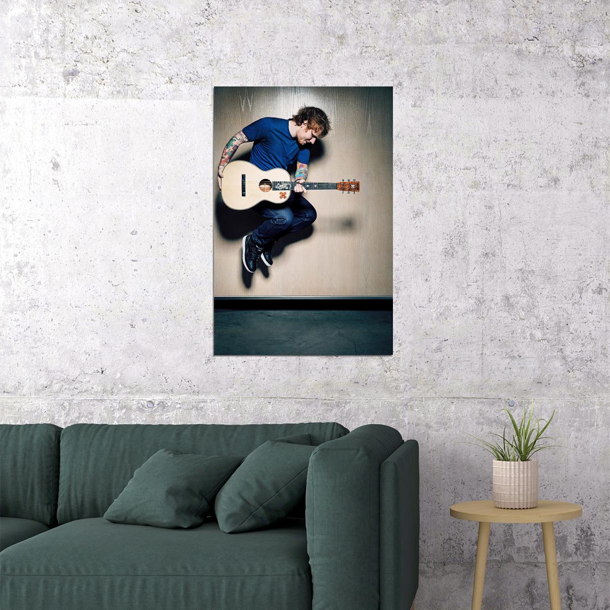 Ed Sheeran English Singer Musician Guitar Poster Wall Art Print Home Wall Decor - xonomax
