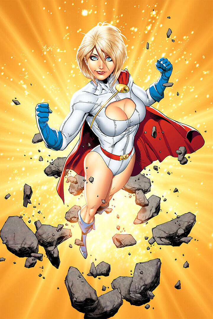 Power Girl Flying In The Sky Poster Wall Art Print Home Wall Decor