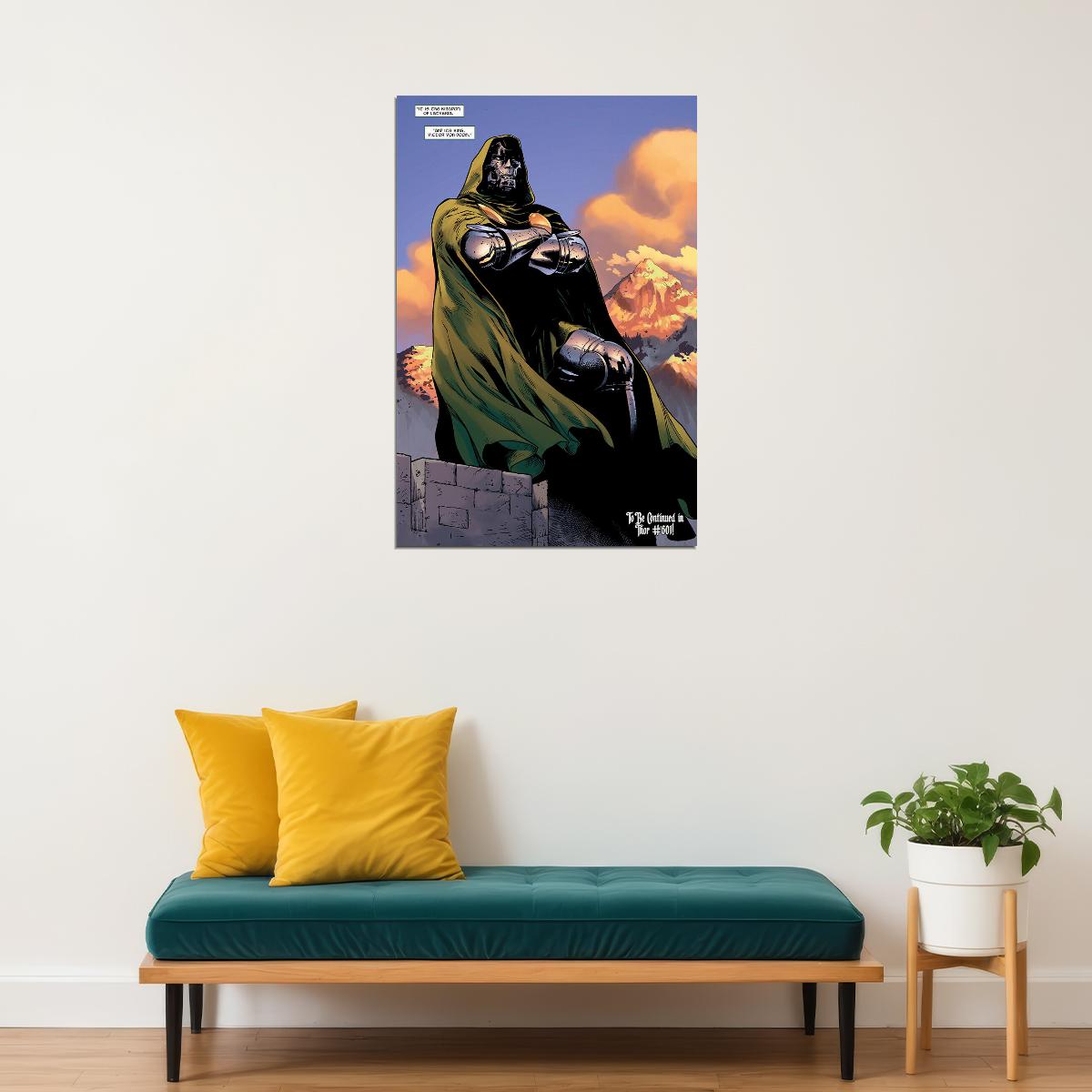 Doctor Doom Dr. Victor Vondoom Comic Book Poster Wall Art Print Home Wall Decor