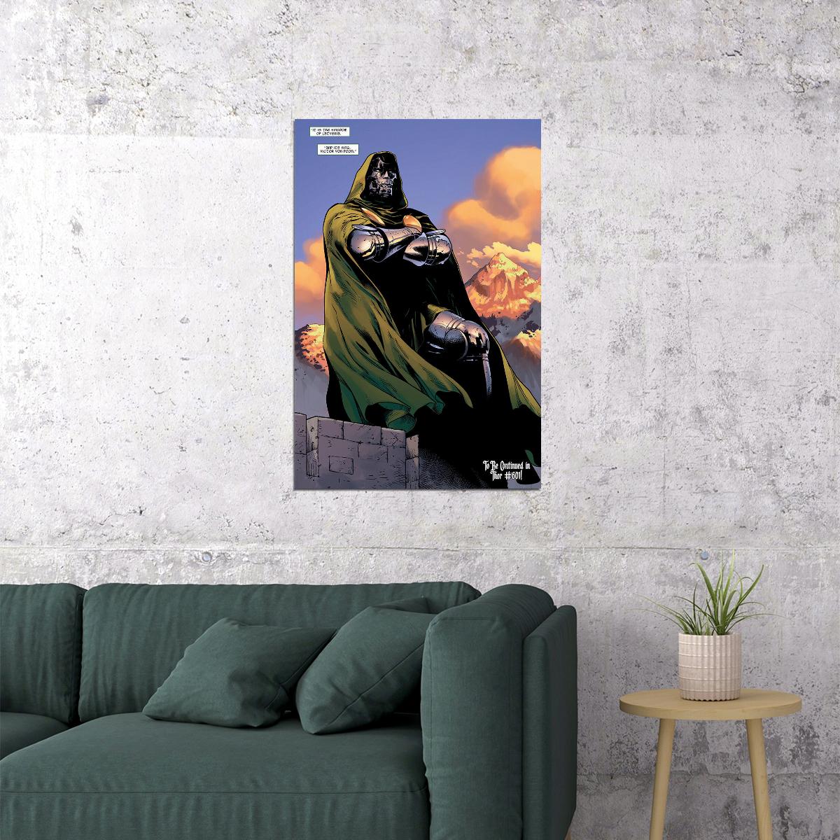 Doctor Doom Dr. Victor Vondoom Comic Book Poster Wall Art Print Home Wall Decor