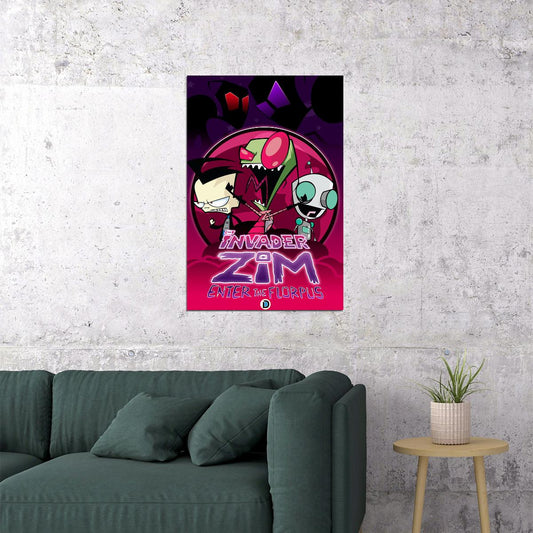 Zim's House Invader Zim Dark Comedy Series Poster Wall Art Print Home Wall Decor - xonomax