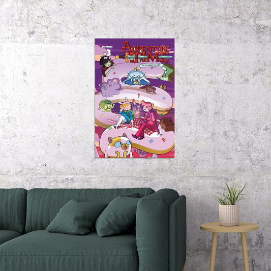Adventure Time With Fionna And Cake Poster Wall Art Print Home Wall Decor - xonomax