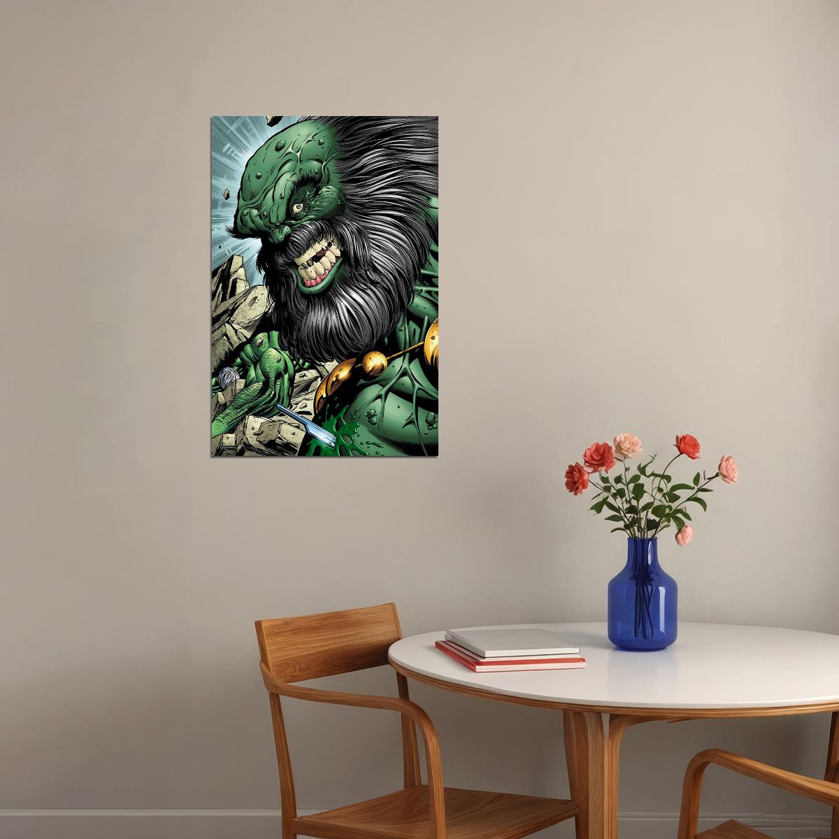 Maestro Comics Supervillain Incredible Hulk Poster Wall Art Print Home Wall Decor - xonomax
