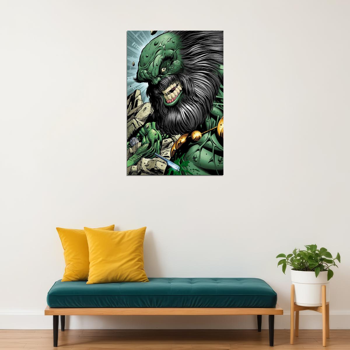 Maestro Comics Supervillain Incredible Hulk Poster Wall Art Print Home Wall Decor - xonomax