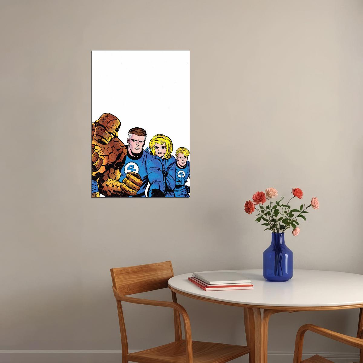 Fantastic Four Jack Kirby Comic Book Poster Wall Art Print Home Wall Decor - xonomax
